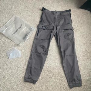 UNRELEASED David Laid x Gymshark Wolf Grey Cargo Pants Prototype in size S